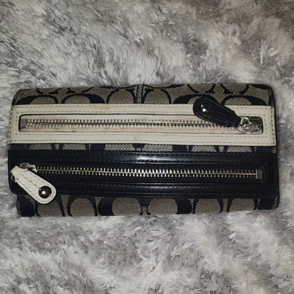 Coach signature wallet, black